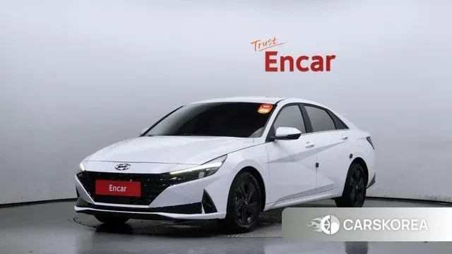 Hyundai Avante (CN7) 2023 Белый из Кореи