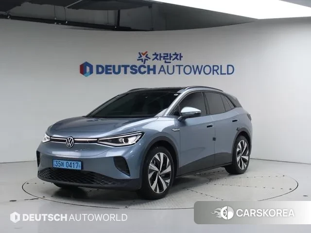 Volkswagen ID.4 2023 Небесно-голубой из Кореи