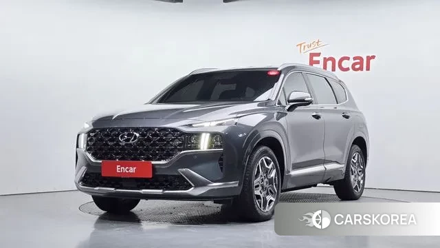 Hyundai The New Santa Fe 2023 Серый из Кореи