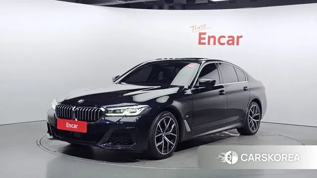 BMW 5 Series (G30) 2021 Синий из Кореи