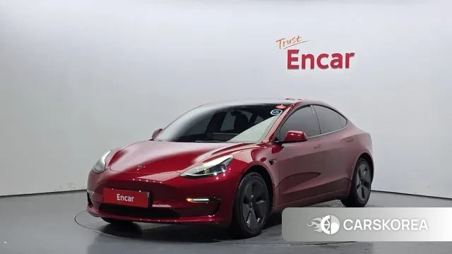 Tesla Model 3 2022 Красный из Кореи