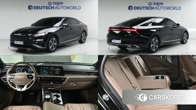 Kia K8 Hybrid 2022 Черный из Кореи