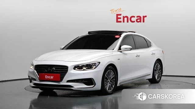 Hyundai Grandeur IG Hybrid 2018 Белый из Кореи