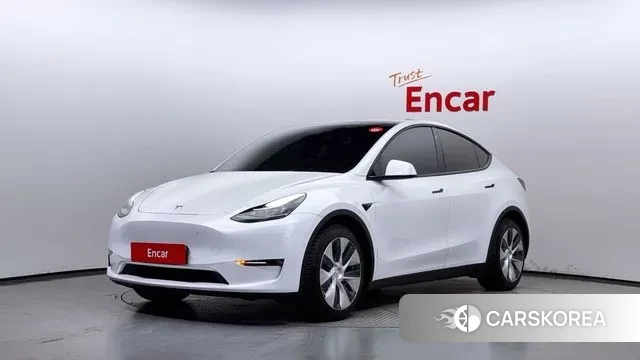 Tesla Model Y 2022 Белый из Кореи