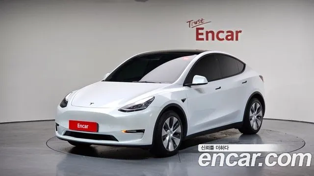 Tesla Model Y 2021 Белый из Кореи
