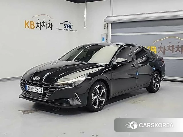 Hyundai Avante Hybrid (CN7) 2022 Черный из Кореи