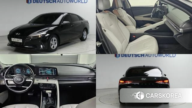 Hyundai Avante (CN7) 2021 Черный из Кореи
