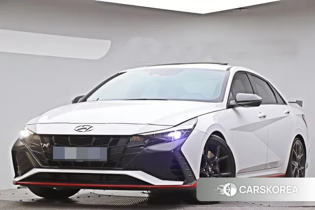 Hyundai Avante (CN7) 2021 Белый из Кореи