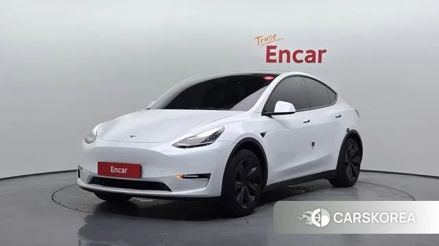 Tesla Model Y 2021 Белый из Кореи