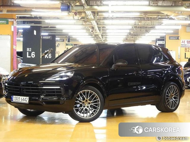 Porsche Cayenne (PO536) 2023 Черный из Кореи
