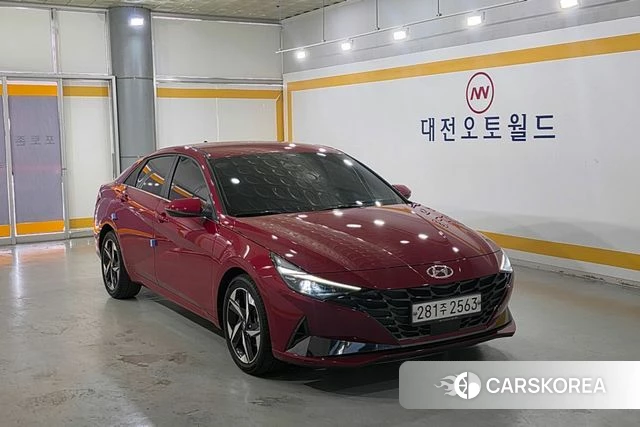 Hyundai Avante (CN7) 2020 Красный из Кореи