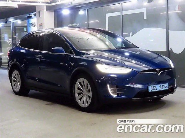Tesla Model X 2020 Синий из Кореи