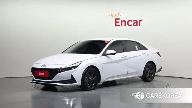 Hyundai Avante Hybrid (CN7) 2022 Белый из Кореи