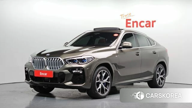 BMW X6 (G06) 2020 Темно-зеленый из Кореи