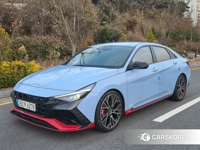 Hyundai Avante (CN7) 2021 Небесно-голубой из Кореи