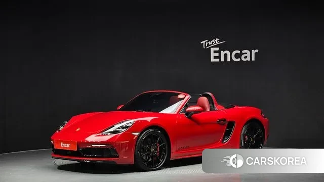 Porsche 718 Boxster 2022 Красный из Кореи
