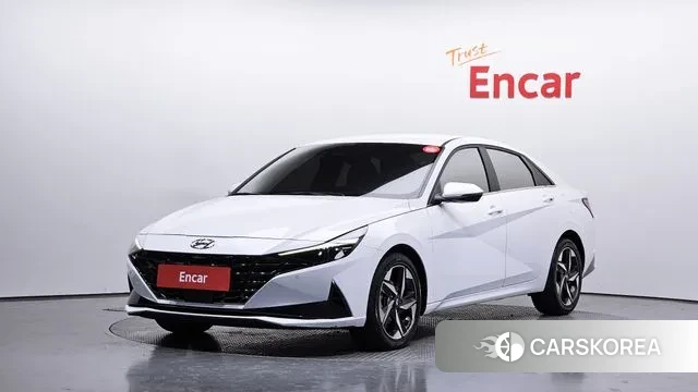 Hyundai Avante (CN7) 2022 Белый из Кореи