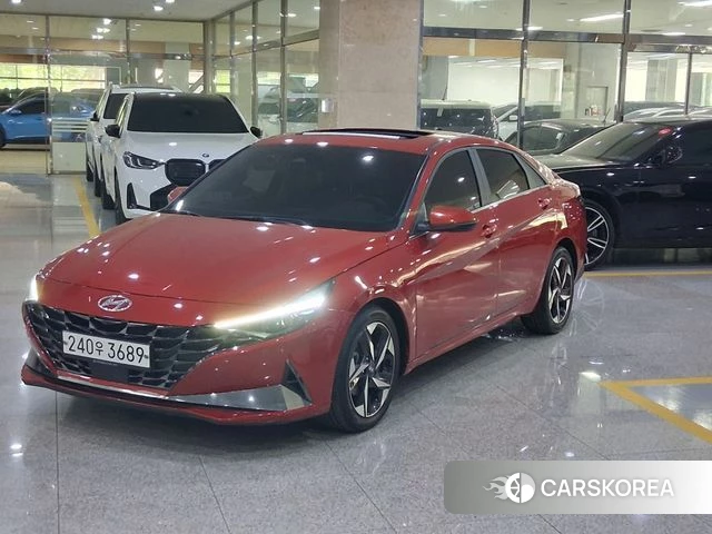Hyundai Avante (CN7) 2021 Красный из Кореи