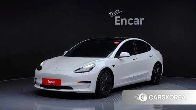 Tesla Model 3 2021 Белый из Кореи