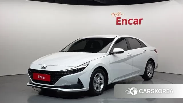 Hyundai Avante (CN7) 2021 Белый из Кореи