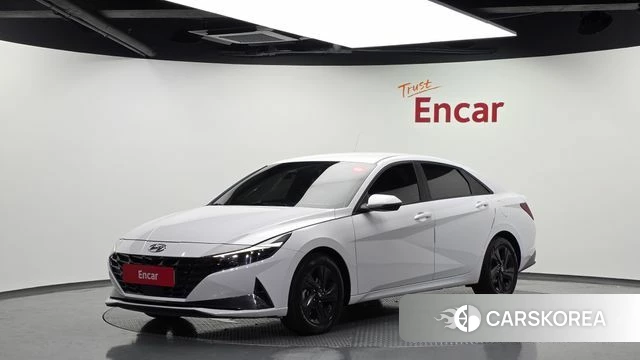 Hyundai Avante Hybrid (CN7) 2022 Белый из Кореи