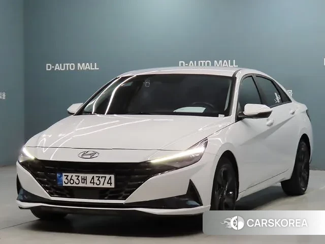 Hyundai Avante Hybrid (CN7) 2021 Белый из Кореи