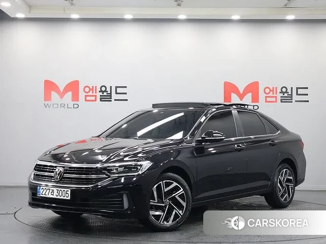 Volkswagen 7th Generation of Jetta 2023 Черный из Кореи
