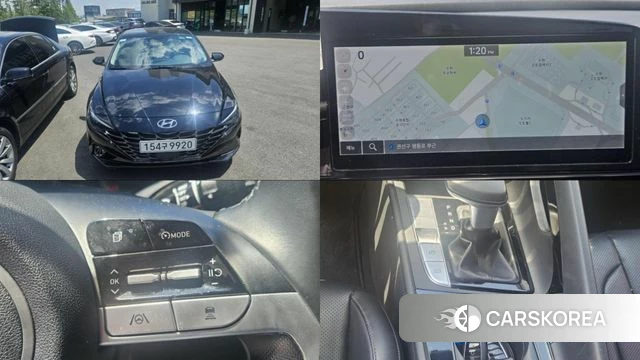 Hyundai Avante (CN7) 2021 Черный из Кореи