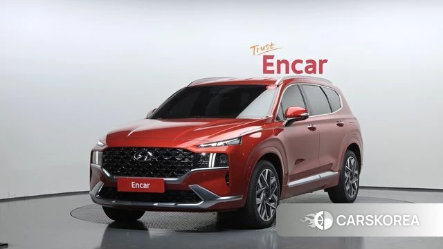 Hyundai The New Santa Fe 2021 Красный из Кореи