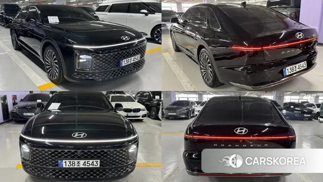 Hyundai Grandeur Hybrid (GN7) 2023 Черный из Кореи
