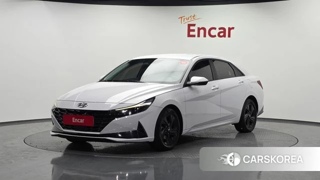 Hyundai Avante Hybrid (CN7) 2021 Белый из Кореи