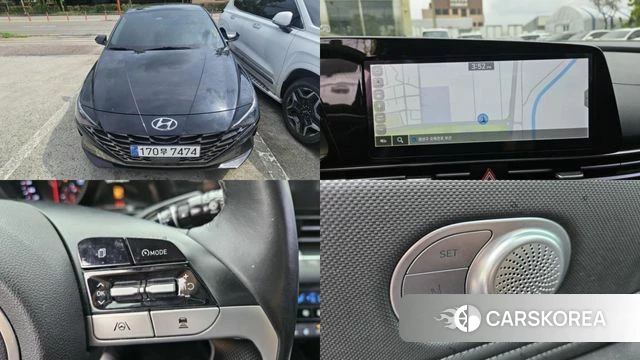 Hyundai Avante (CN7) 2022 Черный из Кореи