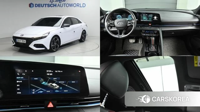 Hyundai Avante (CN7) 2021 Белый из Кореи