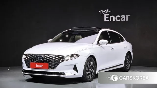 Hyundai The New Grandeur IG Hybrid 2021 Белый из Кореи