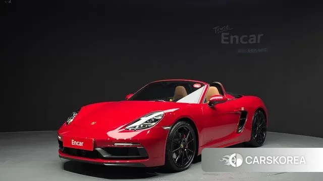 Porsche 718 Boxster 2023 Красный из Кореи