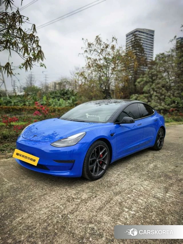 Tesla Model 3 2022 Синий из Китая