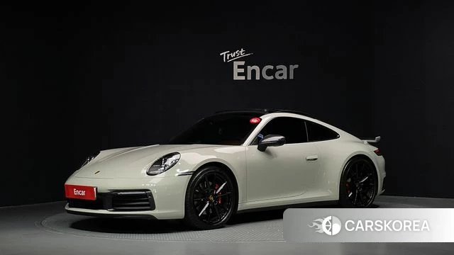 Porsche 911(992) 2021 Серебристо-серый из Кореи