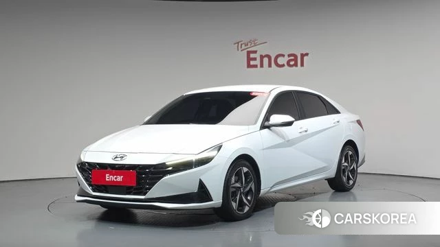 Hyundai Avante (CN7) 2021 Белый из Кореи