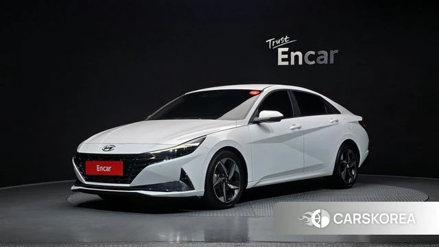 Hyundai Avante (CN7) 2021 Белый из Кореи