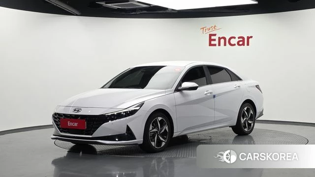 Hyundai Avante (CN7) 2021 Белый из Кореи