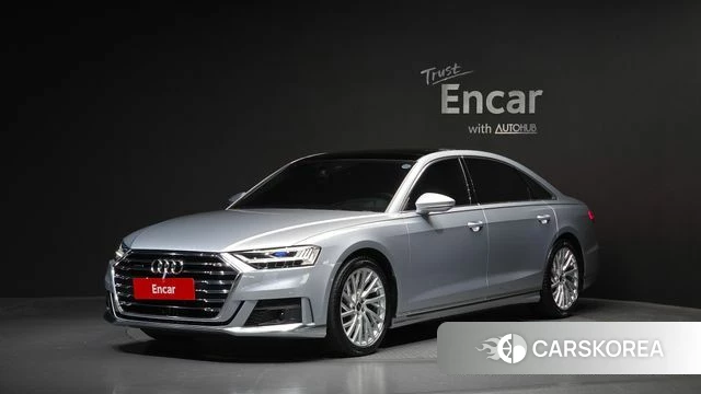 Audi A8 (D5) 2021 Серебристо-серый из Кореи