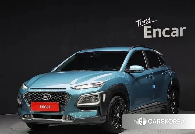 Hyundai Kona Hybrid 2020 Синий нефрит из Кореи