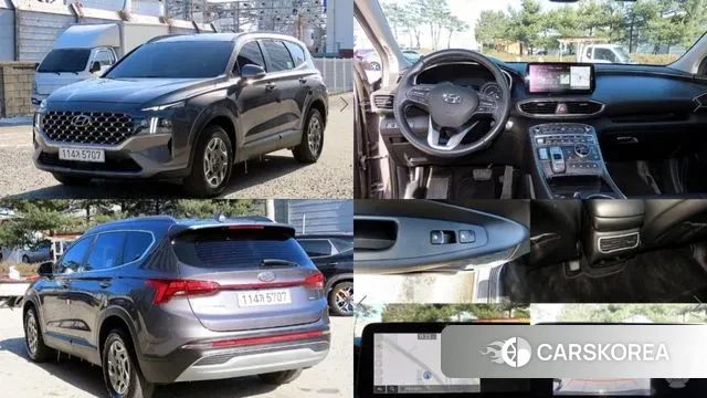 Hyundai The New Santa Fe 2022 Серый из Кореи