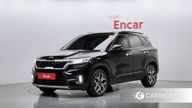 Kia Seltos 2021 Черный из Кореи