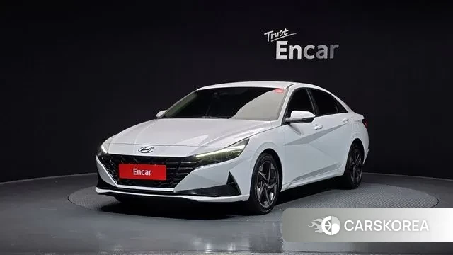 Hyundai Avante (CN7) 2021 Белый из Кореи