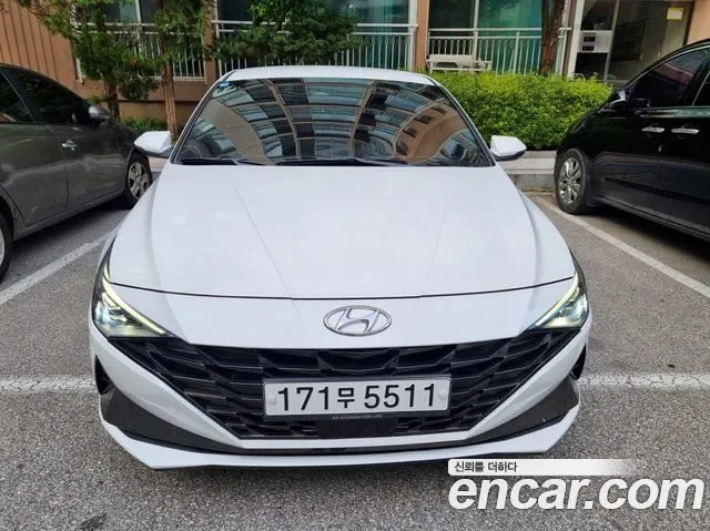 Hyundai Avante (CN7) 2020 Белый из Кореи