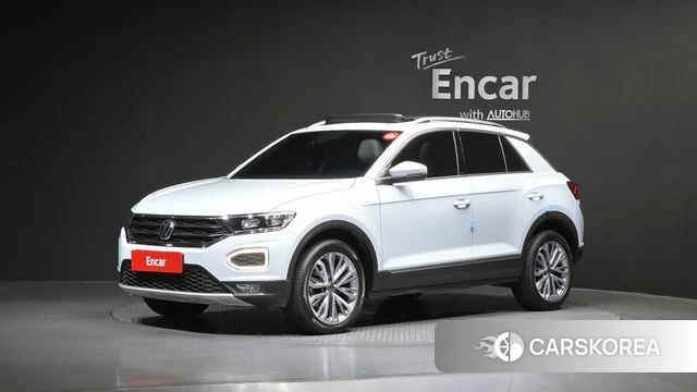Volkswagen T-Roc 2021 Серебристо-серый из Кореи
