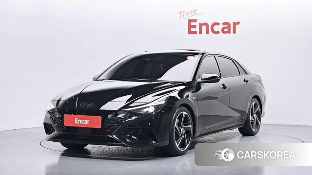 Hyundai Avante (CN7) 2021 Черный из Кореи