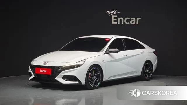 Hyundai Avante (CN7) 2023 Белый из Кореи