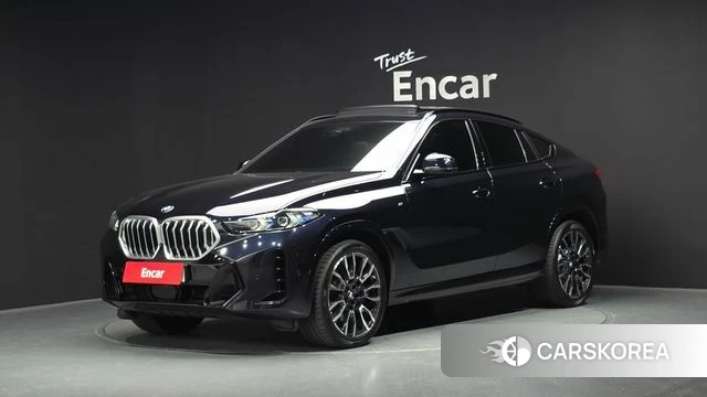 BMW X6 (G06) 2024 Черный из Кореи